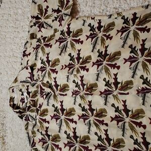 Vintage Perry Ellis men's short sleeve button down FISH PRINT 100% silk